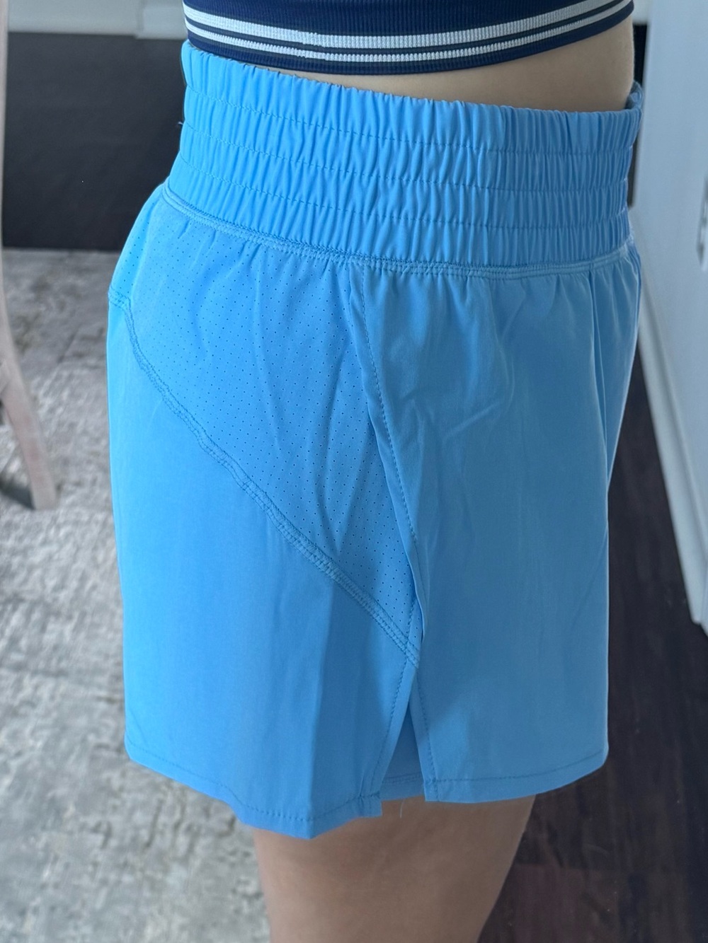 Cardinals Sports Team Light Blue Women's Active Running Gameday Shorts - Picture 7 of 16